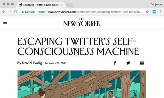 New Yorker Screenshot